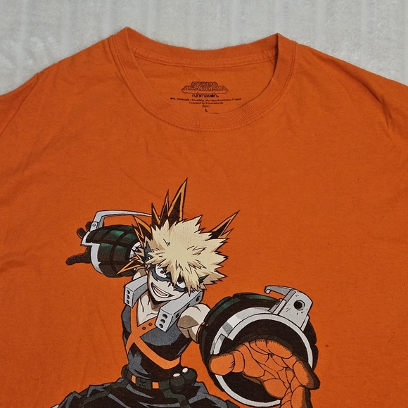 BOGO Free🦋 My Hero Academia 100% Cotton Anime Bakugo T-shirt - Picture 2 of 11